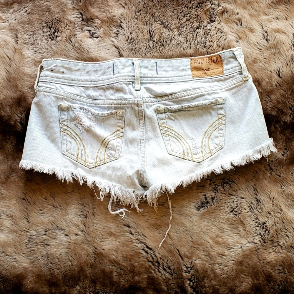 Hollister Low Rise Distressed Shorts